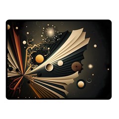 Space Futuristic Technology Digital Ai Generated Fleece Blanket (small) by Ravend