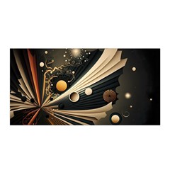 Space Futuristic Technology Digital Ai Generated Satin Wrap 35  X 70  by Ravend