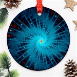 Spiral Stars Fractal Cosmos Explosion Big Bang Ornament (Round) Front