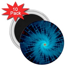 Spiral Stars Fractal Cosmos Explosion Big Bang 2 25  Magnets (10 Pack)  by Ravend