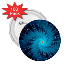 Spiral Stars Fractal Cosmos Explosion Big Bang 2 25  Buttons (100 Pack)  by Ravend