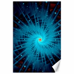 Spiral Stars Fractal Cosmos Explosion Big Bang Canvas 24  X 36  by Ravend