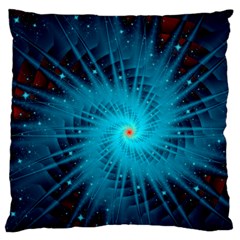 Spiral Stars Fractal Cosmos Explosion Big Bang Standard Premium Plush Fleece Cushion Case (one Side) by Ravend