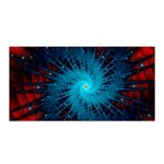 Spiral Stars Fractal Cosmos Explosion Big Bang Satin Wrap 35  x 70  Front