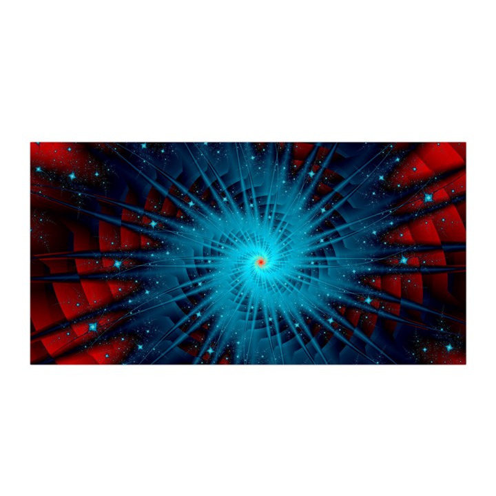 Spiral Stars Fractal Cosmos Explosion Big Bang Satin Wrap 35  x 70 