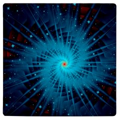 Spiral Stars Fractal Cosmos Explosion Big Bang Uv Print Square Tile Coaster  by Ravend