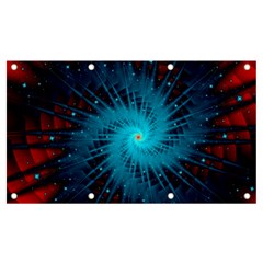 Spiral Stars Fractal Cosmos Explosion Big Bang Banner And Sign 7  X 4  by Ravend