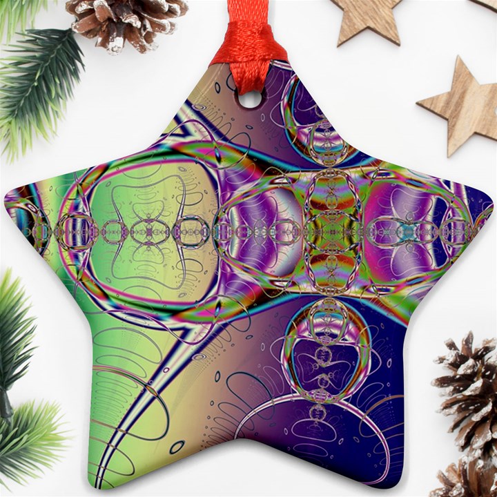 Fractal Abstract Digital Art Art Colorful Ornament (Star)