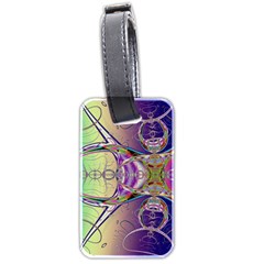 Fractal Abstract Digital Art Art Colorful Luggage Tag (two Sides) by Ravend