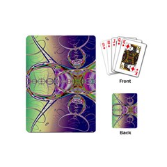 Fractal Abstract Digital Art Art Colorful Playing Cards Single Design (mini) by Ravend