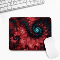 Fractal Spiral Vortex Pattern Art Digital Small Mousepad by Ravend