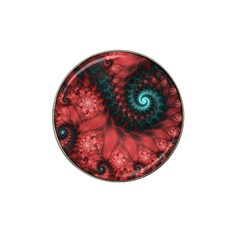 Fractal Spiral Vortex Pattern Art Digital Hat Clip Ball Marker by Ravend