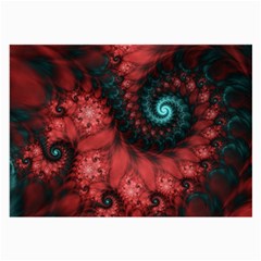 Fractal Spiral Vortex Pattern Art Digital Large Glasses Cloth (2 Sides) by Ravend