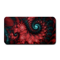 Fractal Spiral Vortex Pattern Art Digital Medium Bar Mat by Ravend