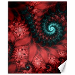 Fractal Spiral Vortex Pattern Art Digital Canvas 11  X 14  by Ravend