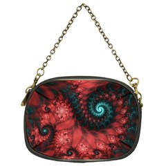 Fractal Spiral Vortex Pattern Art Digital Chain Purse (one Side) by Ravend