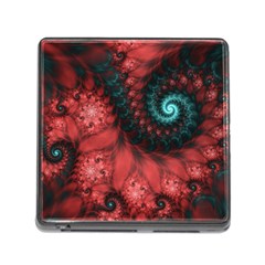 Fractal Spiral Vortex Pattern Art Digital Memory Card Reader (square 5 Slot) by Ravend