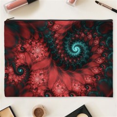 Fractal Spiral Vortex Pattern Art Digital Cosmetic Bag (xxxl) by Ravend