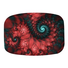 Fractal Spiral Vortex Pattern Art Digital Mini Square Pill Box by Ravend