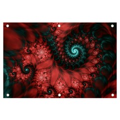 Fractal Spiral Vortex Pattern Art Digital Banner And Sign 6  X 4  by Ravend