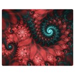 Fractal Spiral Vortex Pattern Art Digital One Side Premium Plush Fleece Blanket (Medium) 60 x50  Blanket Front