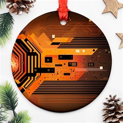 Technology Design Tech Computer Future Business Ornament (Round)