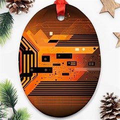 Technology Design Tech Computer Future Business Ornament (Oval)