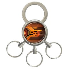 Technology Design Tech Computer Future Business 3-Ring Key Chain