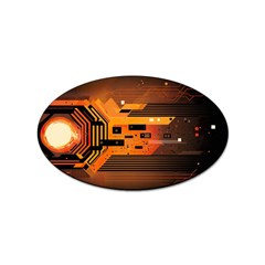 Technology Design Tech Computer Future Business Sticker Oval (10 pack)