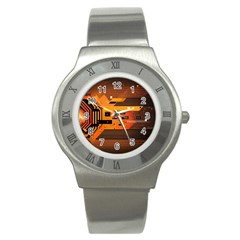 Technology Design Tech Computer Future Business Stainless Steel Watch