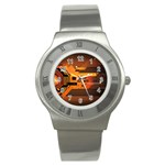 Technology Design Tech Computer Future Business Stainless Steel Watch Front