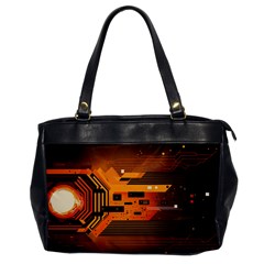 Technology Design Tech Computer Future Business Oversize Office Handbag by Ravend