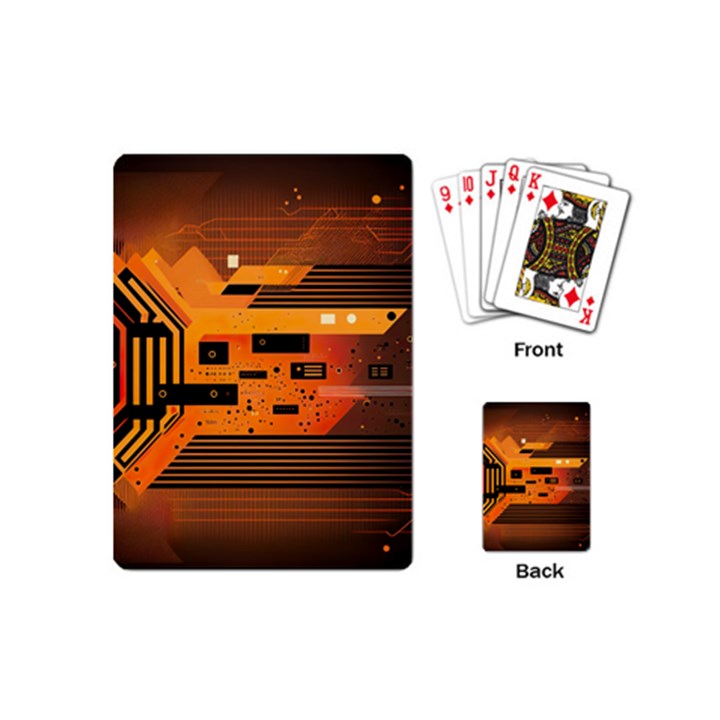 Technology Design Tech Computer Future Business Playing Cards Single Design (Mini)