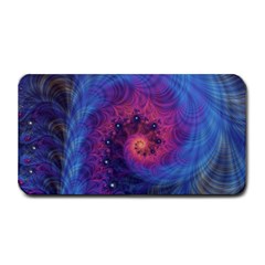 Fractal Fractals Spiral Vortex Blue Dark Art Medium Bar Mat by Ravend