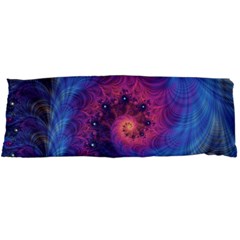 Fractal Fractals Spiral Vortex Blue Dark Art Body Pillow Case Dakimakura (two Sides) by Ravend