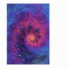 Fractal Fractals Spiral Vortex Blue Dark Art Large Garden Flag (two Sides) by Ravend