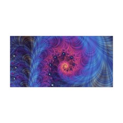 Fractal Fractals Spiral Vortex Blue Dark Art Yoga Headband by Ravend