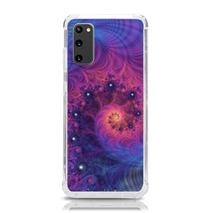 Fractal Fractals Spiral Vortex Blue Dark Art Samsung Galaxy S20 6 2 Inch Tpu Uv Case