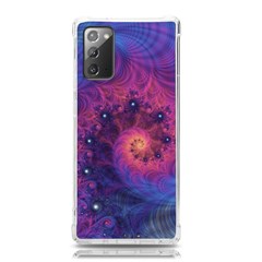 Fractal Fractals Spiral Vortex Blue Dark Art Samsung Galaxy Note 20 Tpu Uv Case