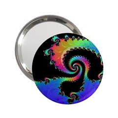 Fractal Spiral Vortex Swirl Whirlpool Math 2 25  Handbag Mirrors by Ravend