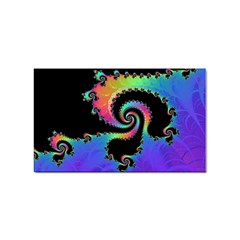 Fractal Spiral Vortex Swirl Whirlpool Math Sticker (rectangular) by Ravend