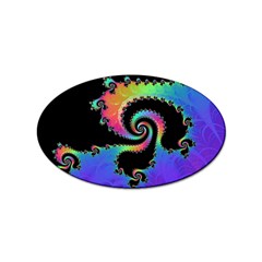 Fractal Spiral Vortex Swirl Whirlpool Math Sticker Oval (100 Pack) by Ravend