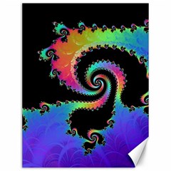 Fractal Spiral Vortex Swirl Whirlpool Math Canvas 12  X 16  by Ravend