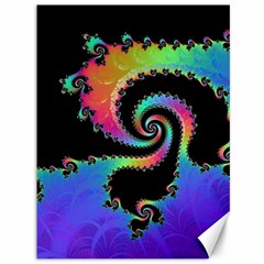 Fractal Spiral Vortex Swirl Whirlpool Math Canvas 36  X 48  by Ravend