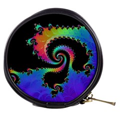 Fractal Spiral Vortex Swirl Whirlpool Math Mini Makeup Bag by Ravend