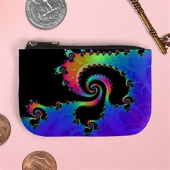 Fractal Spiral Vortex Swirl Whirlpool Math Mini Coin Purse by Ravend