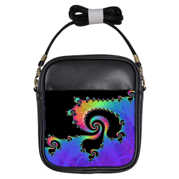 Fractal Spiral Vortex Swirl Whirlpool Math Girls Sling Bag