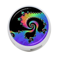 Fractal Spiral Vortex Swirl Whirlpool Math 4-port Usb Hub (one Side) by Ravend