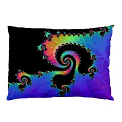 Fractal Spiral Vortex Swirl Whirlpool Math Pillow Case (two Sides) by Ravend