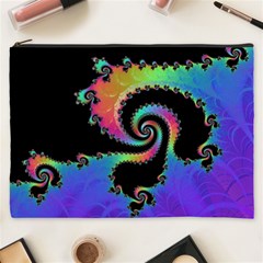 Fractal Spiral Vortex Swirl Whirlpool Math Cosmetic Bag (xxxl) by Ravend